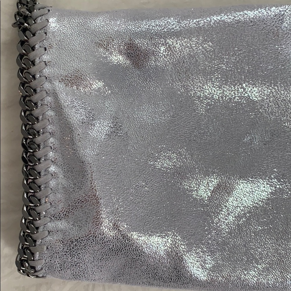 Stella McCartney Falabella Foldover Bag EUC Metallic Silver - Picture 13 of 17